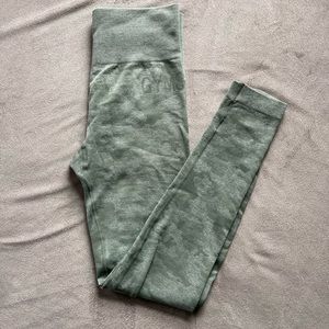 Green Camo Seamless Gymshark Leggings